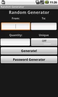 Random Generator APK pour Android Télécharger