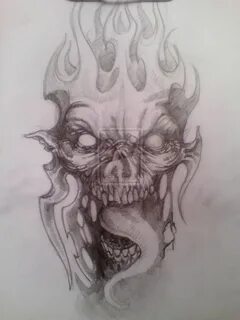 demon skull drawings - Google Search Tattoo design drawings,