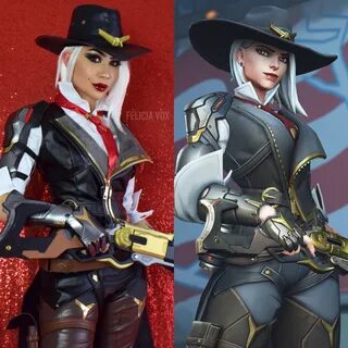 SELF Overwatch Ashe side by side comparison - by Felicia Vox