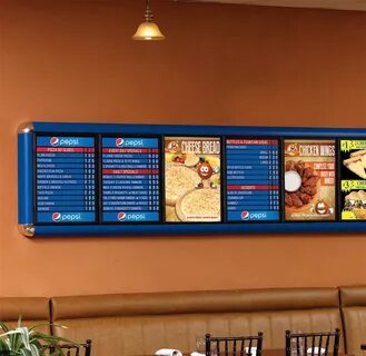 Designer Indoor Custom Indoor Menu Systems Pepsi Point of Sa