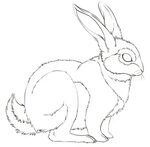 Rabbit Lineart FREE by Uluri on DeviantArt
