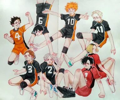 vinny on Twitter: "Волеболы мои волеболы #Haikyuu #art #draw