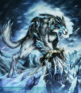 Fenrir for TCG game called Fenix Behance