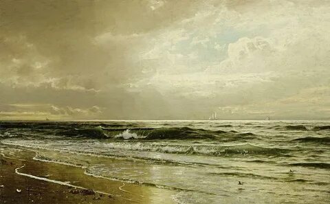 Long Beach Painting by William Trost Fine Art America