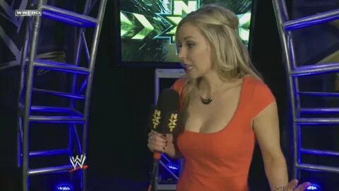 Renee Young huge cleavage from NXT.