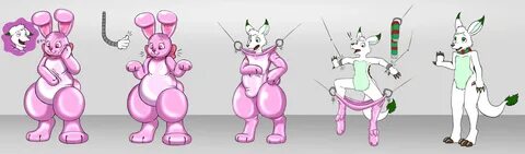 Pink rabbit suit tf continuous painting by Himuic-Tmill -- F