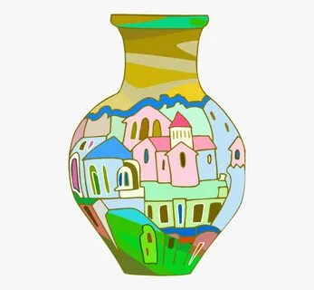 Area,line,vase - Vase Decoration Clip Art , Free Transparent