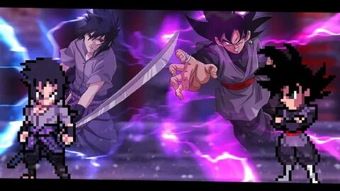 Goku Black VS Sasuke(sprite animation teste) - YouTube