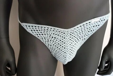 Men Fishnet Crochet Thong - The-Bikini.com fishnet crochet m