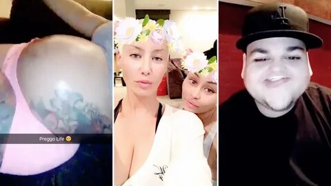 Blac Chyna Snapchat Videos October 2016 ft Amber Rose & Rob 