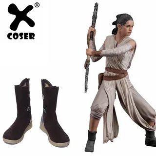 XCOSER Star Wars Rey Cosplay Shoes The Last Jedi Star Wars R