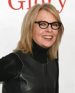 Diane Keaton Shoulder length hair for older women