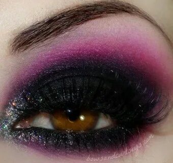 Black and pink eyeshadow Makeup, Beauty makeup, Eye makeup