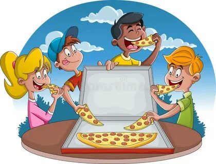 Cartoon pizza slice stock illustration. Illustration of isol
