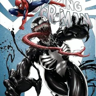 She-Venom and Spider-Man by Tyler Kirkham Spiderman, Venom, 