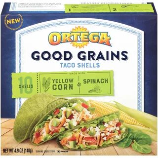 Ortega ® Good Grains Yellow Corn & Spinach Taco Shells 10 ct