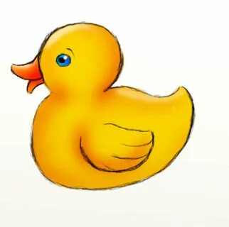 How to Draw a Rubber Duck - FeltMagnet