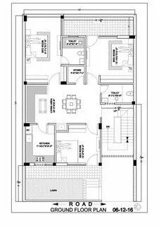 30 × 50 House Map Floor Plan 30x50 house plans, Duplex house