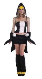 Adult Penguin Furry Hood Women Costume $63.99 The Costume La