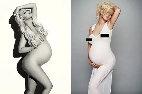 Pregnant and 'proud': Christina Aguilera poses nude Page Six