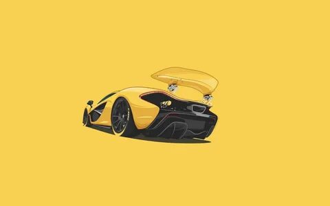 Скачать 1680x1050 mclaren, p1, минимализм, арт обои, картинк