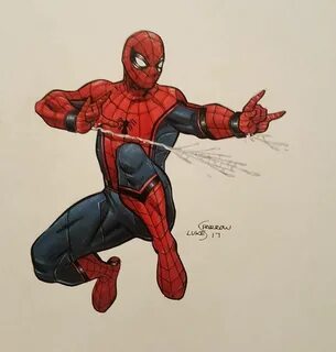 Civil war concept art suit - Spider-Man by lukesparrow Conce