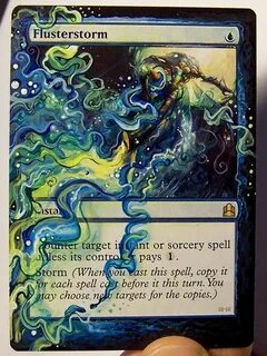 flusterstorm alter VERY BEAUTIFUL Mtg altered art, Magic the