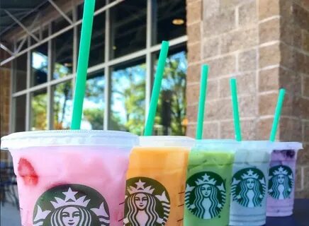 Starbucks Rainbow Refresher - 39 Starbucks Secret Menu Drink
