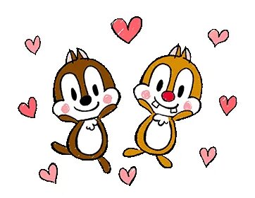 LINE 官 方 貼 圖 - 會 動 的.Chip 'n' Dale(溫 馨 敬 語 篇) Example with G