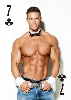 clubs from the Chippendales Playing Card decks printed by Ad
