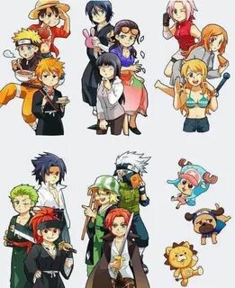 Naruto, Bleach, and One Piece Bleach anime, Anime funny, Ani