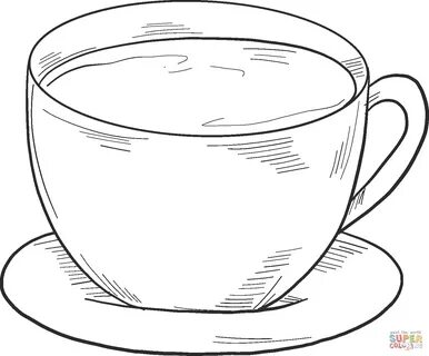 Coffee Cup Coloring Pages - Coloring Home