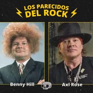 Pogopedia - Parecidos del Rock #5 Benny Hill vs Axl Rose Facebook
