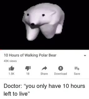 10 Hours of Walking Polar Bear 43K Views 15K 18 Share Downlo