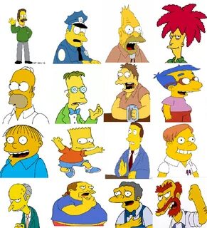 Simpsons Characters Pictures And Names posted by Ryan Simpso