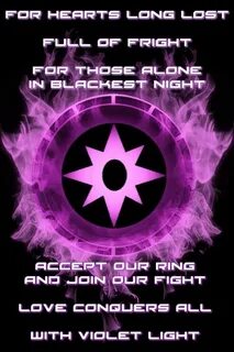 Firey Star Sapphire / Violet Lantern Corps Chamber and oath 