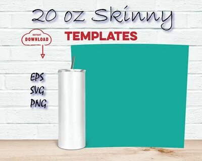 20 oz Skinny Tumbler Wrap Template Tumbler Wrap PNG Tumbler 