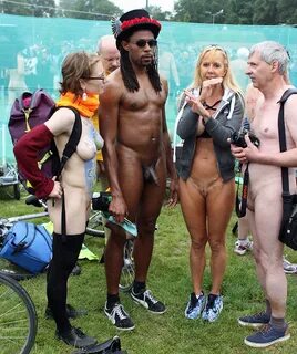 Privates in Public: Monday Public Event Nudity - Happy group