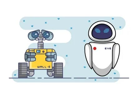 Wall- E and Eve by Mayank Khandelwal on Dribbble