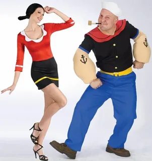 popeye and olive oyl couples costumes Olive oyl costume, Cou