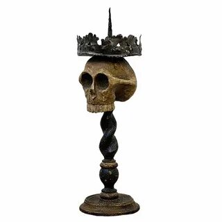 An important Memento Mori candle holder. at 1stDibs