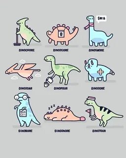 dino extinct pun - Google Search Birthday jokes, Dino drawin