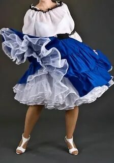 Blue dress and white petticoat Blue dresses, Fashion, White 