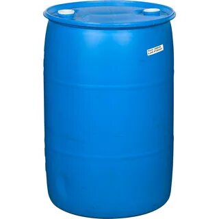 55 Gallon Tight Head Plastic Drum, Reconditioned, Various Co