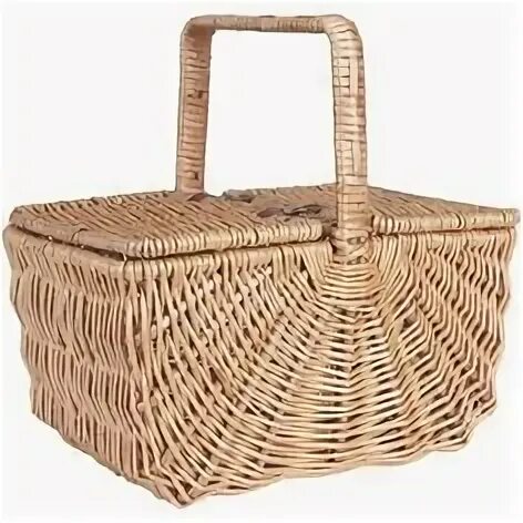 Vime basket with lid, Basket with lid, Basket with lid and s
