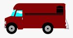 Delivery Van Clipart Png - Red Food Truck Clip Art , Free Tr