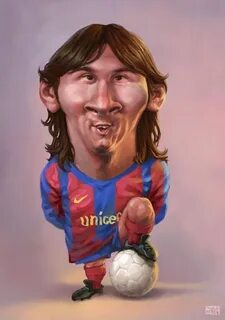 #Funny looking cartoonized #Soccer players #Lionel #Messi Ca