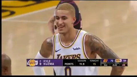Fan Heckles Kyle Kuzma’s New Blonde Hair By Yelling Out 'Wil