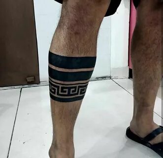 Band Tattoo on Leg Band tattoos for men, Band tattoo, Leg ba
