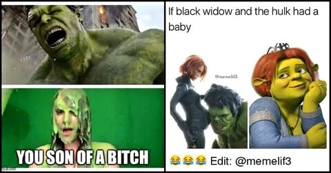 Black Hulk: 15 Unbelievably Apt Black Widow And Hulk Memes -